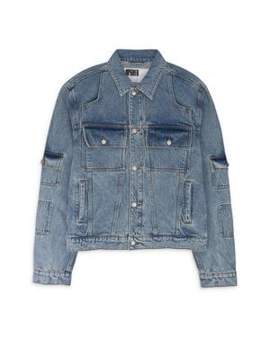 Sp5der Denim V3 Field Jacket - Blue