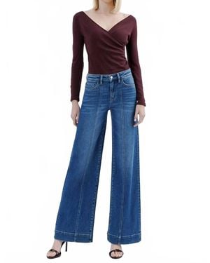 Flying Monkey High Rise Extreme Wide Leg Trouser Jeans - Blue