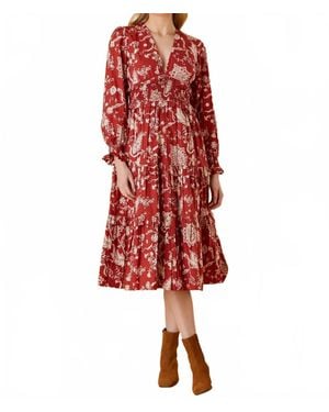 Olivia by Livro Sloan Midi Dress - Red