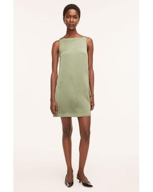 Rebecca Taylor Heavy Satin Shift Dress - Green