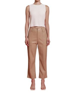 Astr Haven Faux Leather Pants - Multicolor