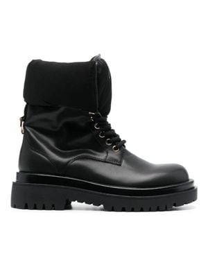 Versace Jeans Couture Drew Polyurethane Luxe Boots - Black