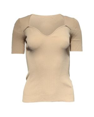 Sandro V-Neck Top - Natural