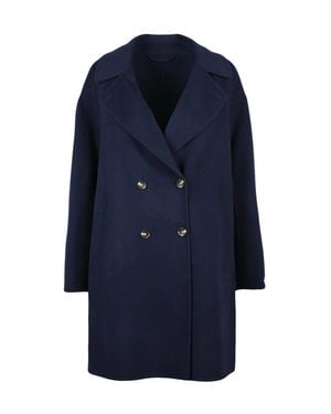 Marella Virgin Wool Good Coat - Blue