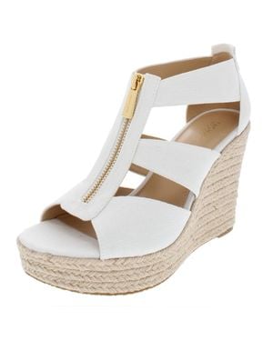 MICHAEL Michael Kors Damita Espadrille Wedge Sandals - Metallic