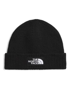 The North Face Logo Box Cuffed Beanie - Black