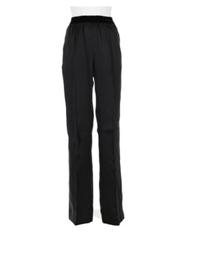 Tom Ford Straight-Leg Silk Pants With High Waist Design - Black