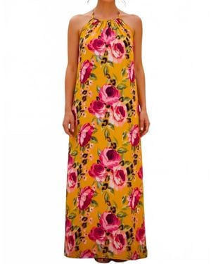Calypso St. Barth Demi Column Maxi Dress - Orange