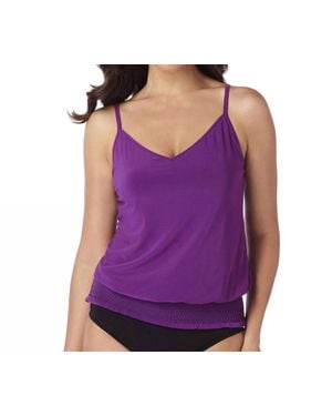Magicsuit Justina Blouson Tankini Top - Purple