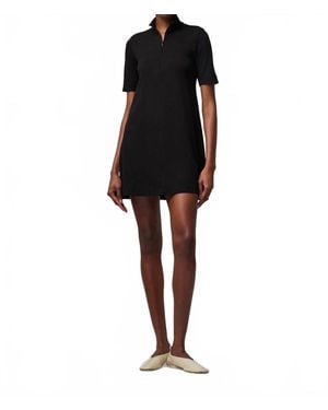 ATM Zip Front Dress - Black