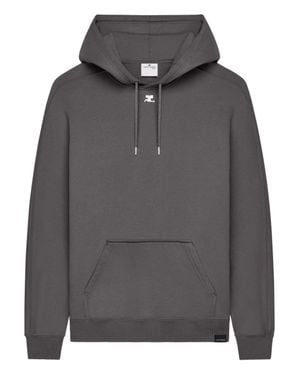 Courreges Relaxed Fit Hoodie - Gray