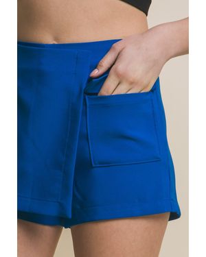 TRUEDAMES Vertigo Skorts With Cargo Pockets - Blue