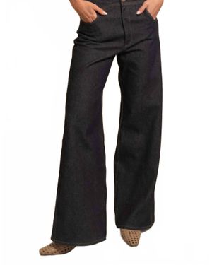 AZULU Mason High Rise Wide Leg Jeans - Black