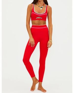 Beach Riot Solara High Compression Legging - Red