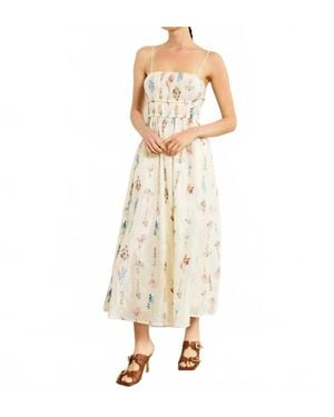 Line & Dot Fiori Maxi Dress - Natural