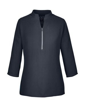 Devon & Jones Perfect Fit Three-Quarter Sleeve Crepe Tunic - Blue
