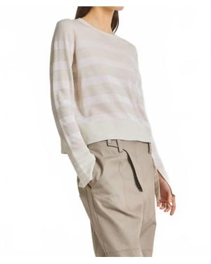 Saint Art Odette Striped Knit Sweater - Gray