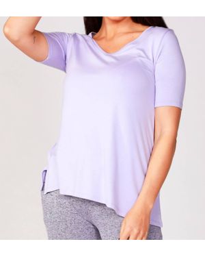French Kyss Short Sleeve V-Neck T Shirt - White