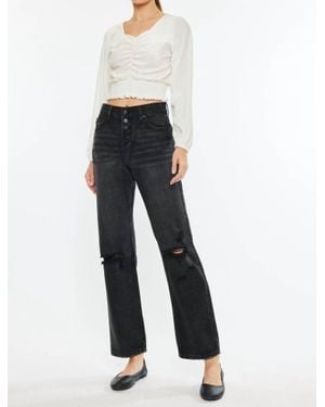 Kancan Ultra High Rise Straight Jeans - Blue