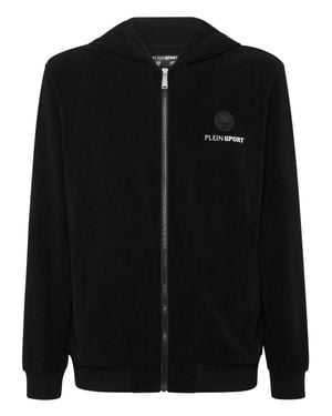 Philipp Plein Sponge Hoodie Sweatjacket - Black