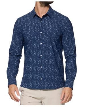 Flag & Anthem Burke Floral Button-Up Journey Shirt - Blue