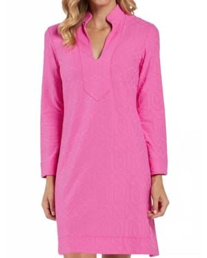 Jude Connally Kate Jacquard Dress - Pink