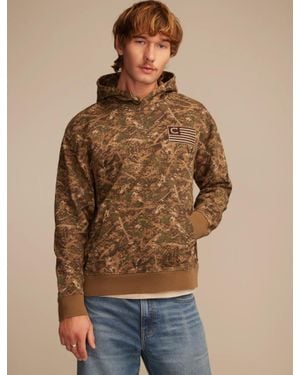Lucky Brand Cole Hauser Camo Hoodie - Brown