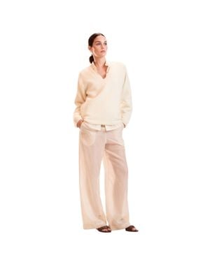 Cynthia Rowley Salina Sheer Pant - Natural