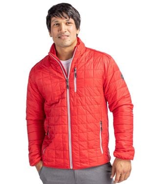 Cutter & Buck Rainier Primaloft Eco Insulated Full Zip Puffer Jacket - Red