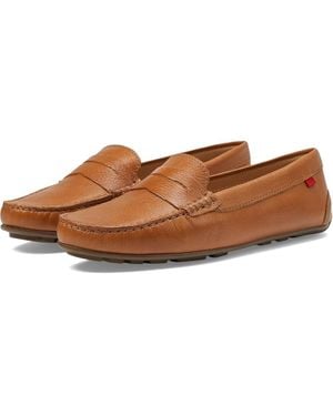 Marc Joseph New York Naples Tan Leather Penny Loafers Shoes Zpo3058 - Brown