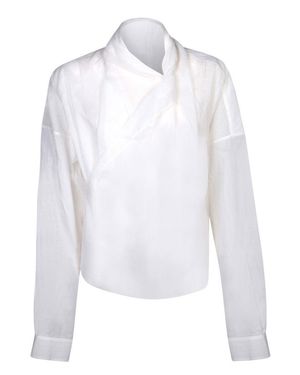 Quira Wrap-Style Shirt With Detailing And Fit - White