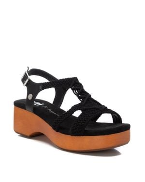Xti Fashion Platform Sandals - Black