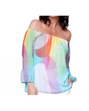 LD International Claire Hot Minute Blouse - Blue