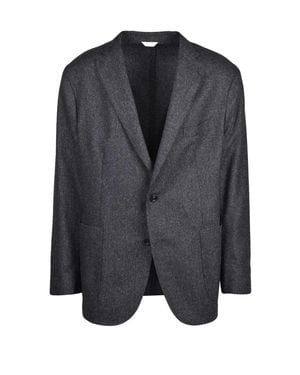 Boglioli Stretch Virgin Wool-Blend Tailored Jacket - Gray