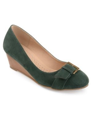 Journee Collection Collection Comfort Graysn Wedge - Green