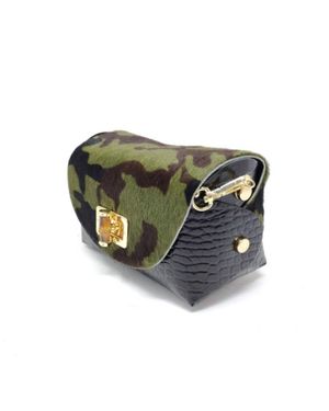 German Fuentes Crossbody Leather Bag - Green