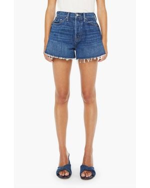 Mother The Flutter Fray Short - Blue