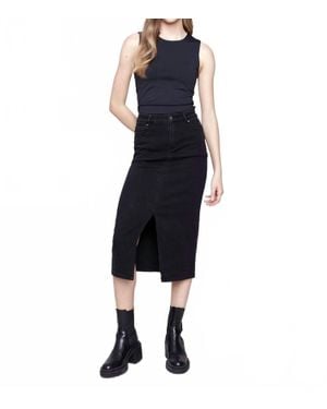 Charlie b Long Denim Midi Skirt - Blue