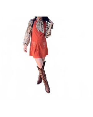 2FlyCo Brimstone Western Long Sleeve Top - Red