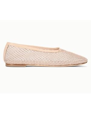 STAUD Alba Ballet Flat - Natural