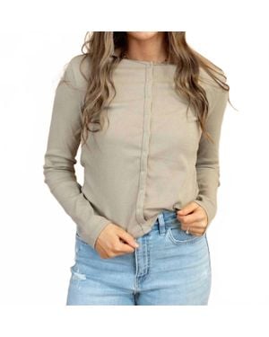 Wishlist Carissa Ribbed Top - Natural