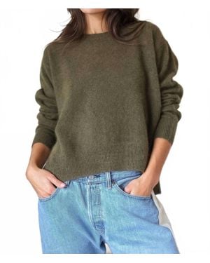 C.T.Plage Raccoon Side Slit Pullover - Green