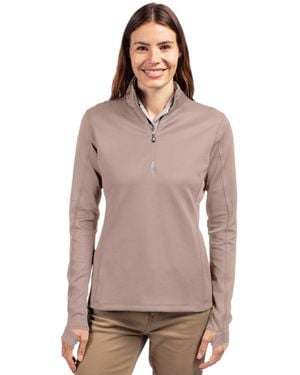 Cutter & Buck Traverse Stretch Eco Quarter Zip Pullover - Gray