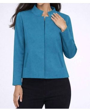 J'Envie/Eli Windsor Soft Collar Jacket - Blue
