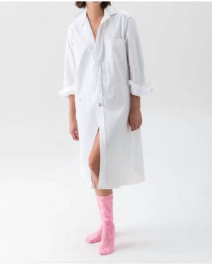 Wearcisco The Midi Shirt Dress - White