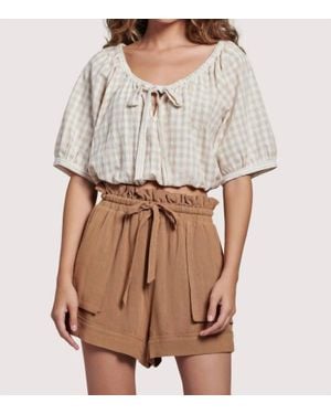 Lost + Wander Island Picnic Crop Top - Natural