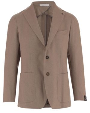 Tagliatore Camel Tailored Camel Fabric Blazer - Brown