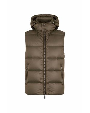 Moorer Hooded Down Vest - Green