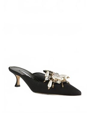 Manolo Blahnik Orientalia Heels - Black