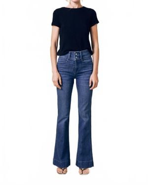 Le Jean Highline Gigi Flare Jean - Blue